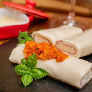 Canelone de Presunto e Queijo