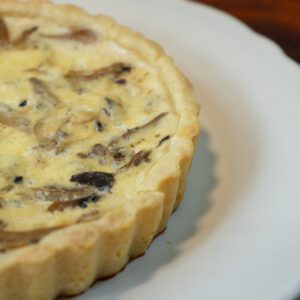 Quiche de Cogumelos e Gruyère