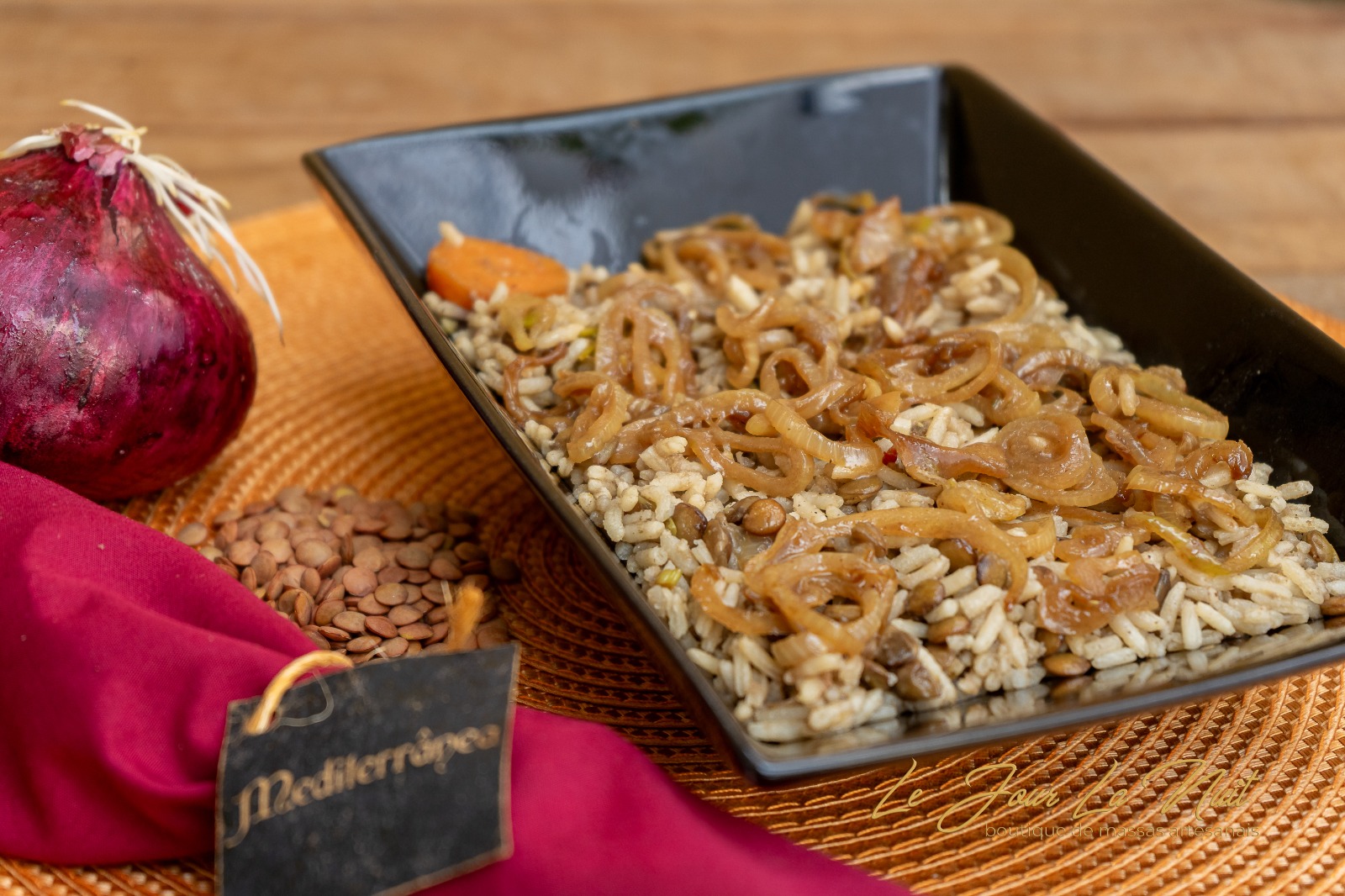 MIJADRA (ARROZ COM LENTILHA E CEBOLA CARAMELIZADA) - Imagem 3